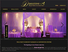 Tablet Screenshot of destinybanquethall.com